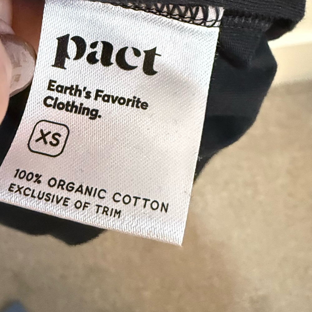 Pact Softspun Midi Tank Dress Black Organic Cotton Everyday Sleeveless - Picture 6 of 6
